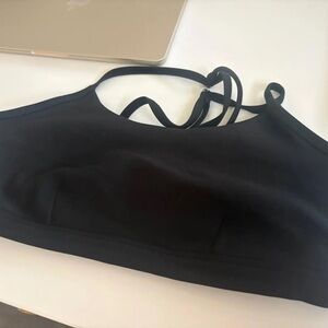 ALO Yoga Black Strappy Sports Bra